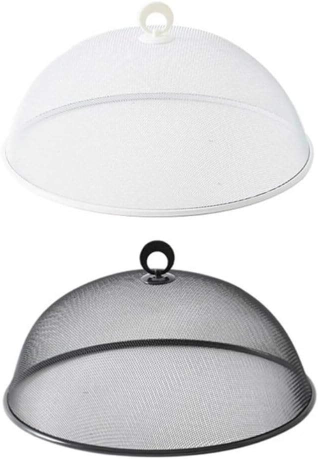 Zerodeko 2pcs Metal Mesh Screen Food Cover Tent Umbrella