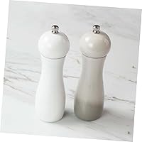 Vista 9 de Housoutil Molino de pimienta manual y salero Molino de pimienta grande Contenedor de sal Gadget de cocina