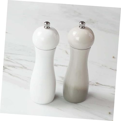 Miniatura 9 de Housoutil Molino de pimienta manual y salero Molino de pimienta grande Contenedor de sal Gadget de cocina