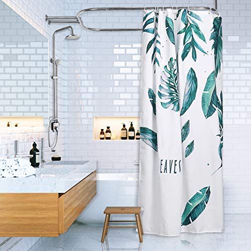 PrettyHome Shower Curtain Rod Hoop Square Shape Bathroom Heavy Duty No Rust Oval Shower Rod 58.3"x24" for Clawfoot Tub,for Free Standing Tubs Chrome