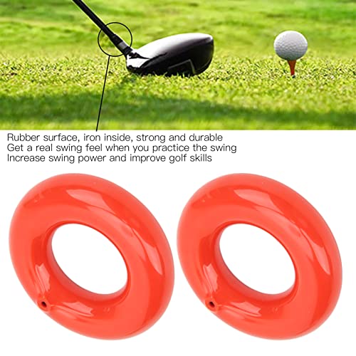 Anillos-de-Entrenador-de-Columpio-para-Palos-de-Golf-2-Piezas-Donut-de-Golf-con-Peso-Rojo-Anillo-de-Peso-de-Columpio-para-Calentamiento-de-Palos-de-Golf-para-Entrenamiento-de-Practica-de-Golf-Calen