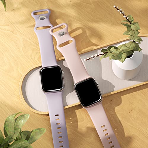 6 Pack Bands Compatible With Apple Watch Band 38Mm 40Mm 41Mm 42Mm 44Mm 45Mm 49Mm Men Women, Soft Silicone Sport Strap For Iwatch Ultra Series 8 7 6 5 4 3 2 1 Se #TOP3