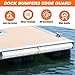 FRECCU 5 Pack Dock Bumpers 23.5 in Rub Rail for Boats,Boat Dock Bumpers for Dock Side and Edge,Commercial Dock Fender for Boat Rub Rail,Dock Greater Protector for Boats and Equipment