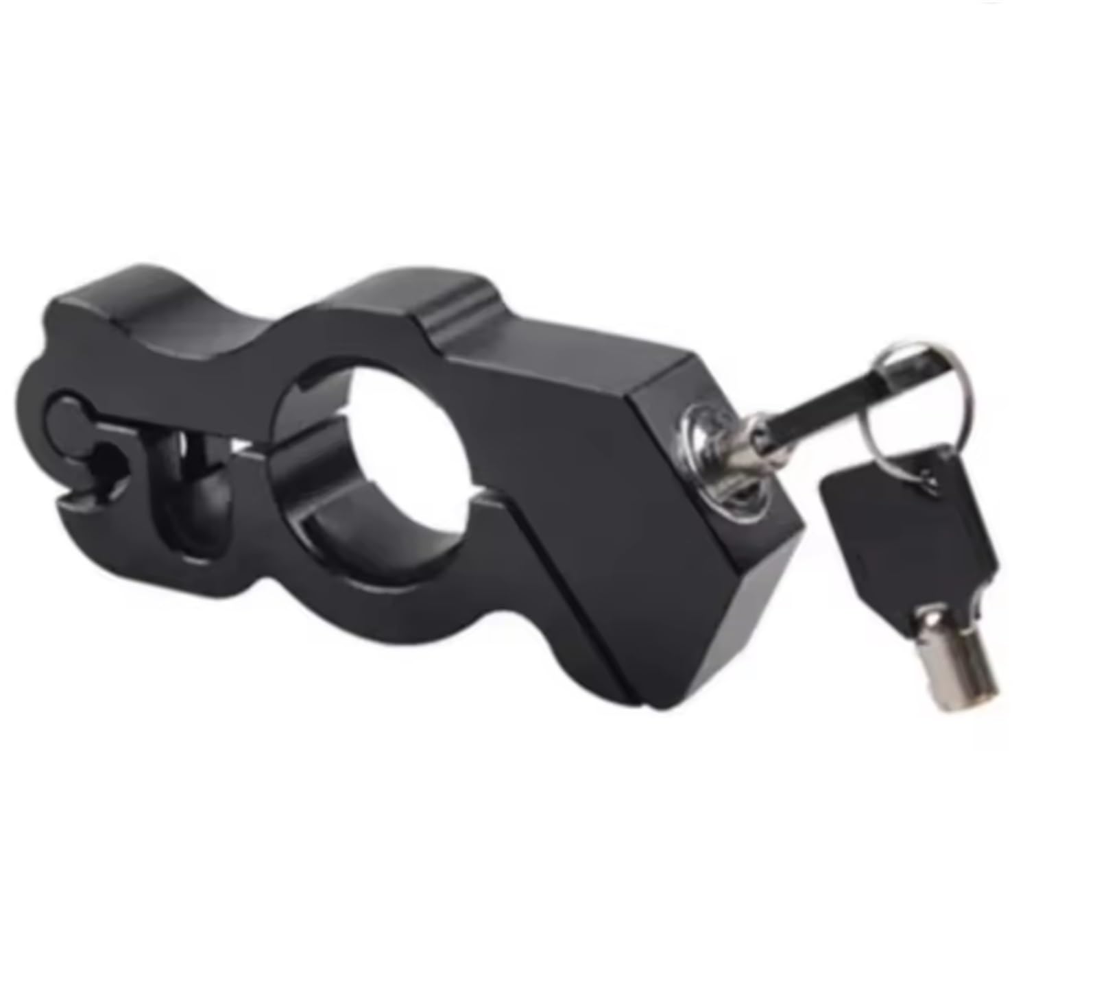 Motorcycle Handlebar Lock Motorcycle Lock Electric Vehicle Locomotive Disc Brake Clutch Handlebar Motorbike Lock Security(Black Gas Door Lock)