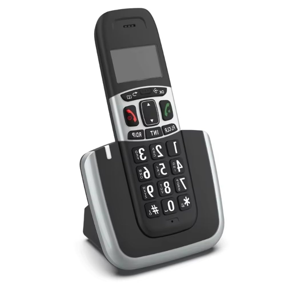 Telefono Fisso Vivavoce con Display del Chiamante, Memoria Wireless per Casa, Ufficio, Scuola, Ufficio Commerciale, Spina UE