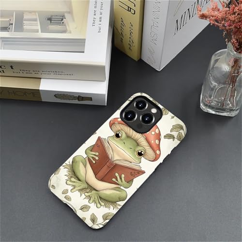 Coque rigide en silicone pour iPhone 14 Pro Max motif mignon grenouille