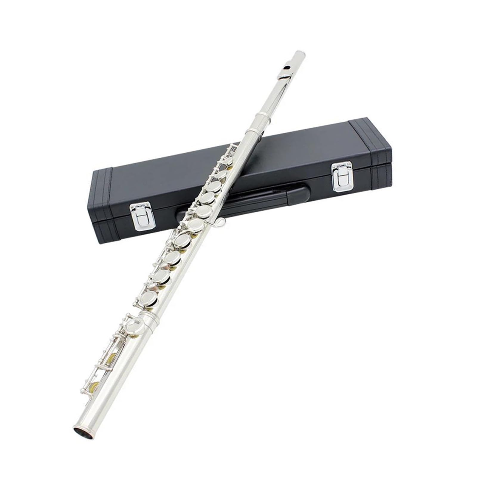 16 Geschlossene Offene Löcher C-Taste Professionelles Querflöten Leder Mit Teile Box Sets(No logo)