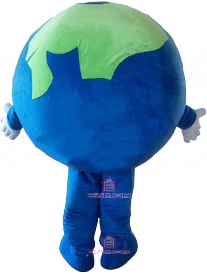 Affordable Earth Mascot Costume Adult Size for Men & Women with Built-in Fan Inside the Head