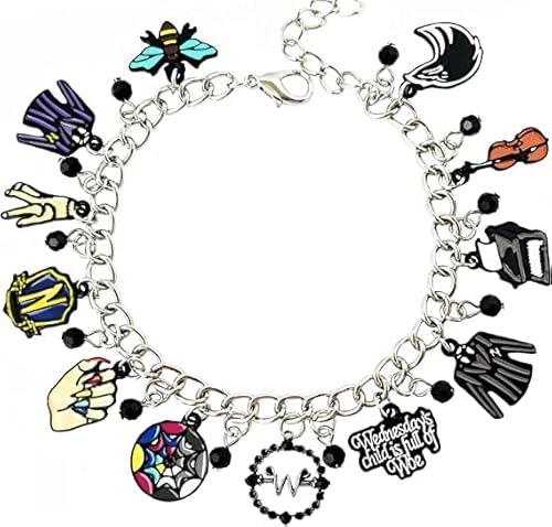 Xtaguvdm Pulseiras de anime DIY esmaltado charm pulseira Halloween merchandise-presentes joias acessórios de fantasias para cosplay