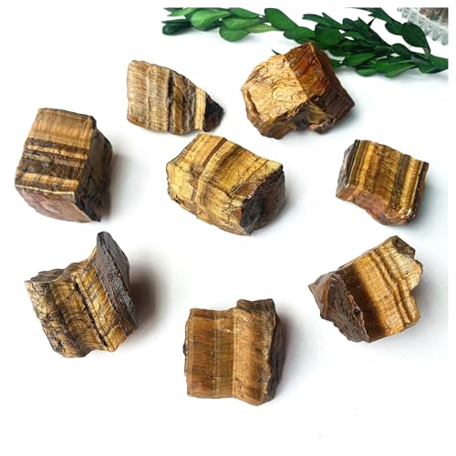 HMCOCOOFM 40 g de Pierres brutes œil de Tigre Jaune (40g)