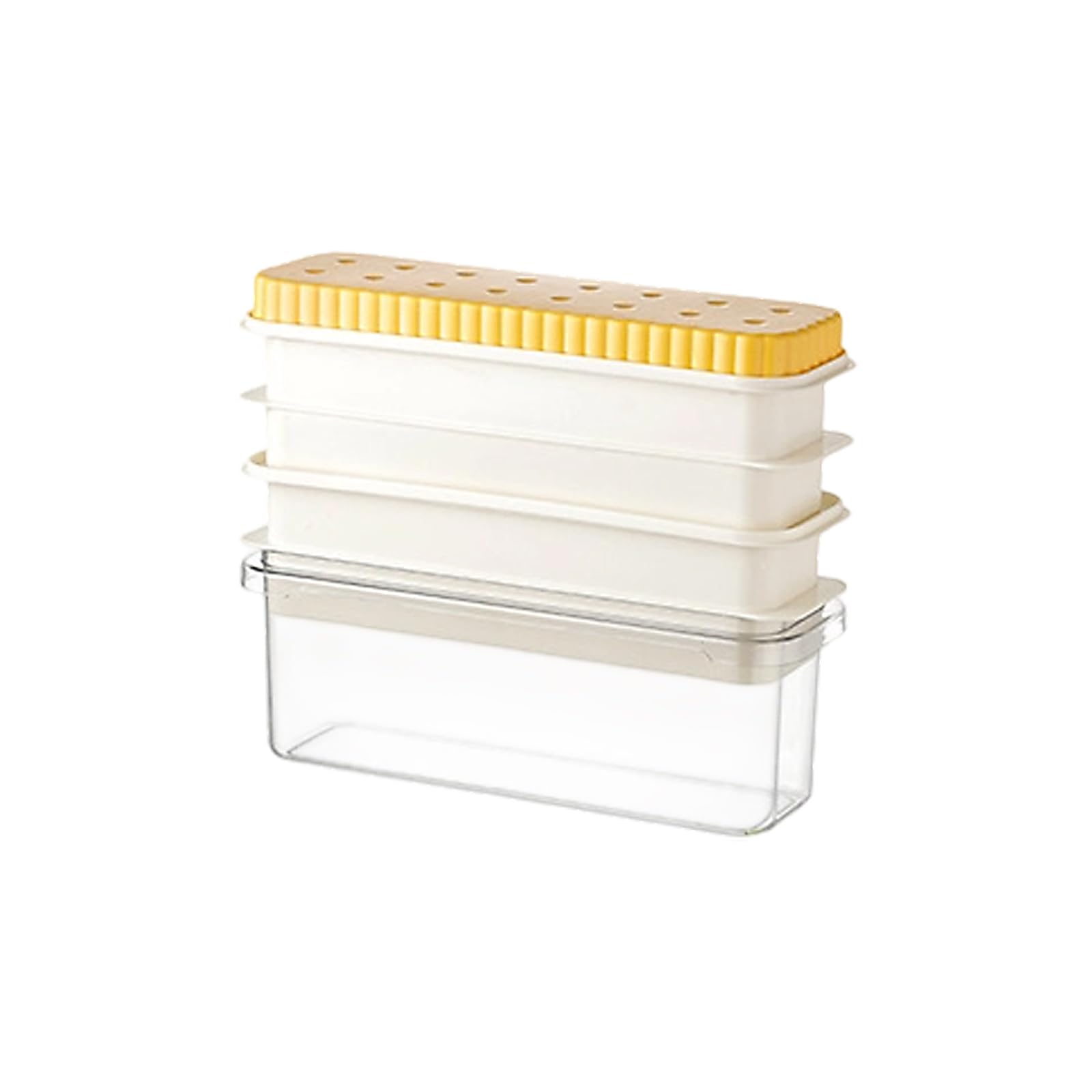 Kalttoy Ice Ball Maker Space Saving Fridge Storage Container Ice Ball Tray Molds for Home and Entertaining Large Tray