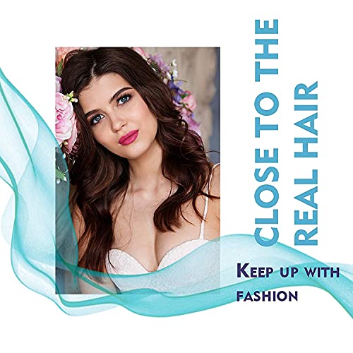 Image of Samyak Full Head Curly /Wavy Hair Wigs For Women & Girls | Nakli Baal | False Hair Wig | Cosplay Replacement Wig| Synthetic Hair Wig (Natural Brown)
