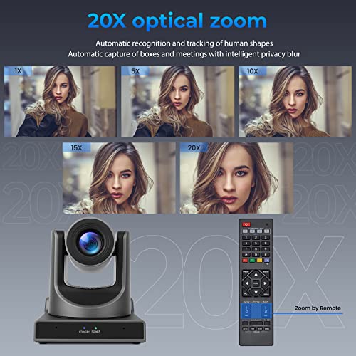 Adkido Ptz Camera, 20X Sdi Camera With Optical Zooming Video And Poe With Network Ip Live Streaming, Simultaneous 3G-Sdi And Usb Video Output, Ptz Camera For Church, Conferences, Teaching #TOP4
