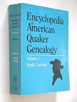 Paperback Encyclopedia of American Quaker Genealogy. Vol. I: (North Carolina Yearly Meeting). One Volume in Two Book