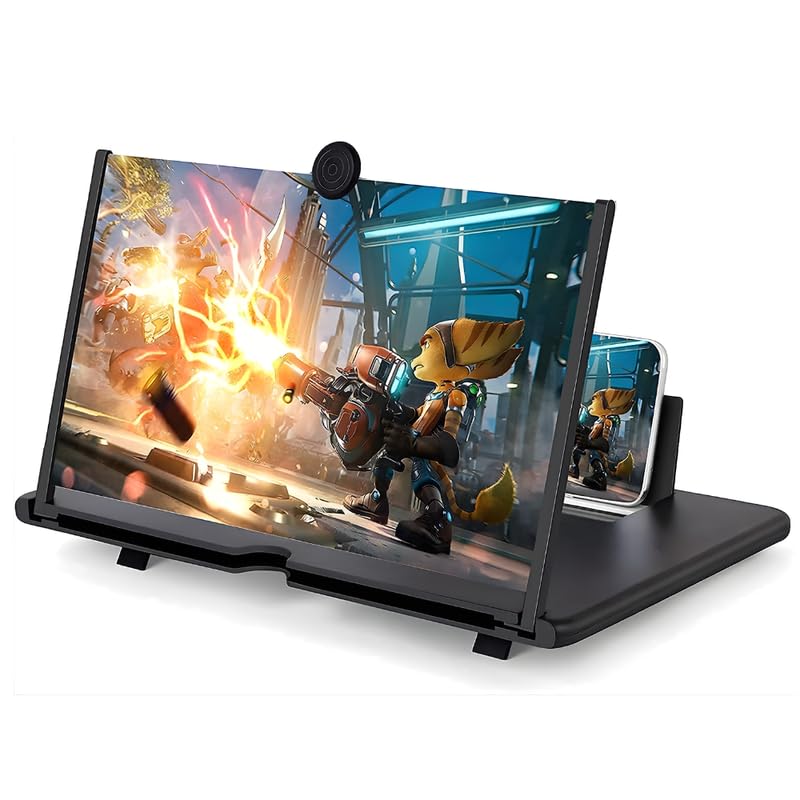 Drumstone (𝐋𝐢𝐦𝐢𝐭𝐞𝐝 𝐓𝐨𝐝𝐚𝐲) Universal Smartphone Screen Enlarger 12 Inch Display, Compact Folding Design with Stable Stand for Daily Use - (Black) 𝟏𝟓 𝐘𝐞𝐚𝐫𝐬 𝐖𝐚𝐫𝐫𝐚𝐧𝐭𝐲-image-20