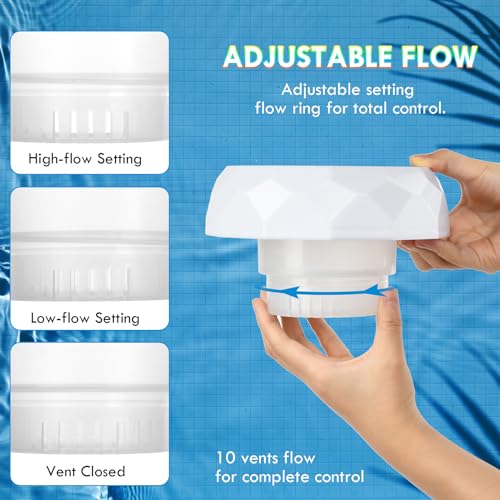 flintronic Großer Dosierschwimmer, Solar Schiffchen Schwimmender Chlorspender, Pool Dosierschwimmer, IP68 Wasserdichter, Einstellbar Faltbar, mit Fernbedienung, mit Bunten Lichtern