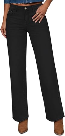 Straight Leg Jeans for Women High Waisted Wide Leg Baggy Stretchy | Mom Jeans for Women, Ankle Length, Stretch Denim, Trendy Casual Style, Everyday Comfort, Easy to Wear