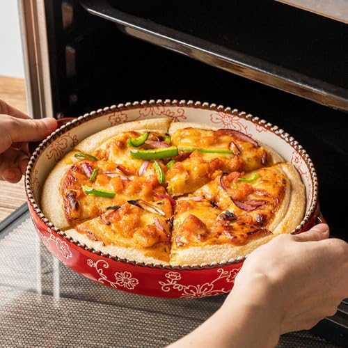 Platos para hornear con doble asa molde cerámico antideslizante 4