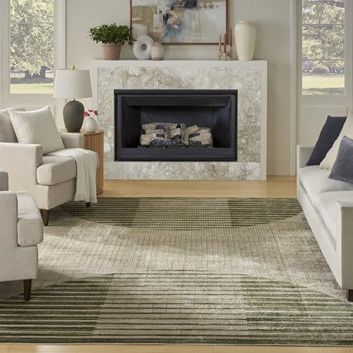 Tapete Decorativo Nourison 9' x 12' Ivory Olive miniatura 3