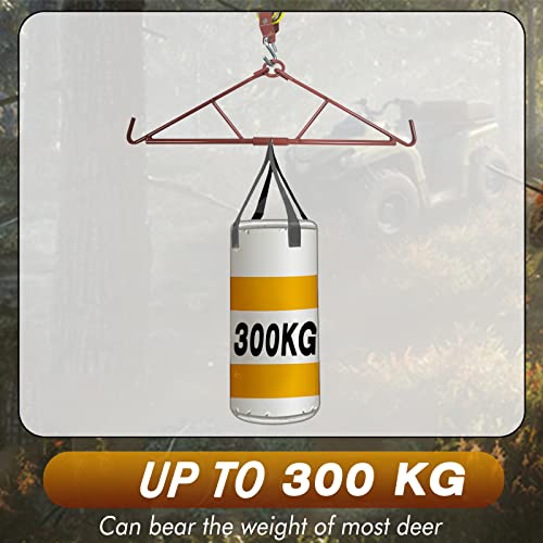 ATFLBOX Game Hoist Gambrel System und Dual Pulley Hoist Lift System, Jagdzugang mit hoher Kapazität Wilde Jagd Geschenke für Männer
