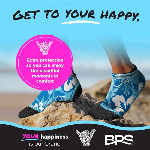 Image of BPS 'Aqua Series' 3mm Neoprene Water Socks for Sand, Beach, Soccer, Volleyball, Wetsuit Booties