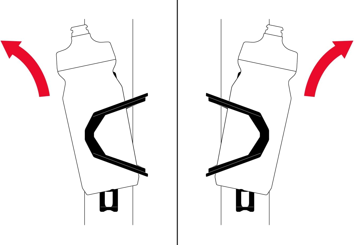 708638 - Drum + Bottle cage kit Sense pro 50 500ml Pulse z2, Black