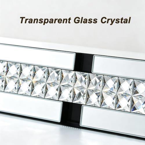 Chende 32" x 47" Crystal Large Wall Mirror for Decor Living Room - image 2