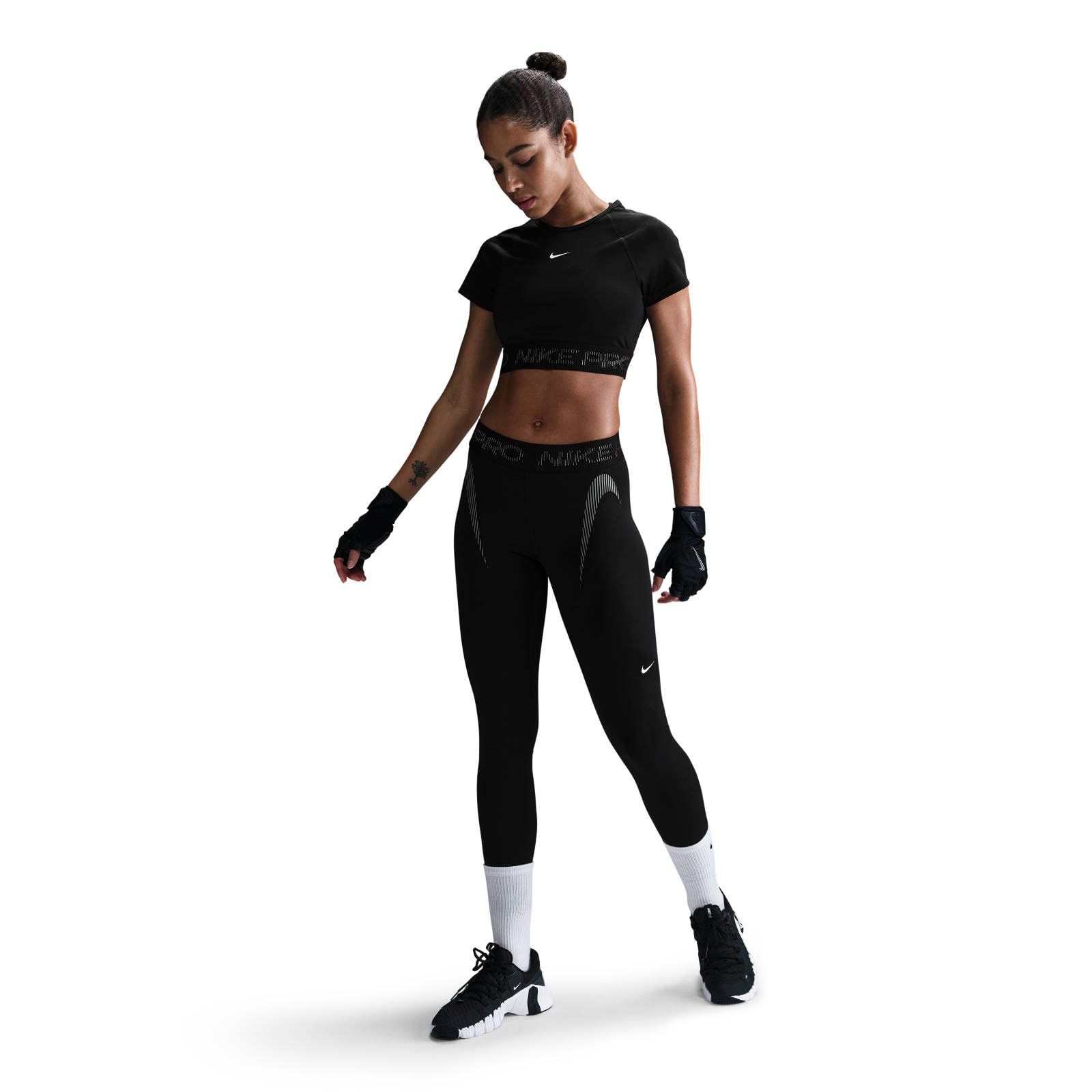 Nike - Leggings A 7/8 A Vita Media con Grafica Nike PRO – Donna, Pants Donna