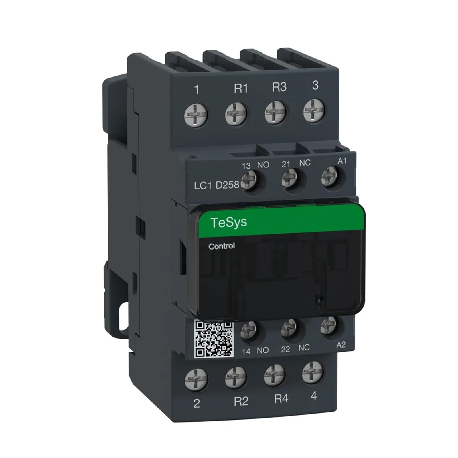 Contactor de CA LC1D258D7 negro, 40 A, 42 V, 2NO+2NC