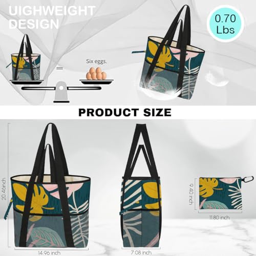 Sandproof Beach Bag with Zipper - 8-Pocket Waterproof Tote for Women & Family | Foldable Travel Swim Bag (Gift-Ready)4