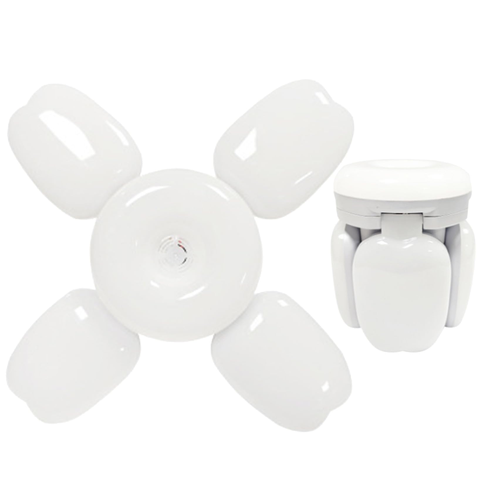 TTiiLoe 40W Garage Light with 4+1 Deformable Panels, 6000K Ultra Bright LED Ceiling Light Fixture, E26/E27 Screw-in Shop Lighting for Basement Attic Workshop Barn Warehouse, 2 Pack