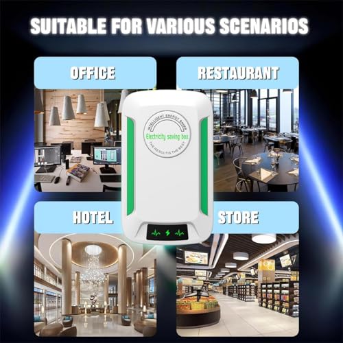 Power Saver -apparaat - Energie -efficiëntiebox voor lagere elektriciteitsrekeningen | Smart Home Electricity Saving Gadget, Voltage Regulator & Surge Protector, Eco Power Optimization for Appliances - Afbeelding 3