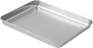 Stainless Steel Baking Tray, Baking Sheet Set, Rectangular Grill Steam Pan for Bread BBQ Roasting, Broiler Pan for Oven, Cookie Sheet for Even Heat, Safe Kitchen Tray