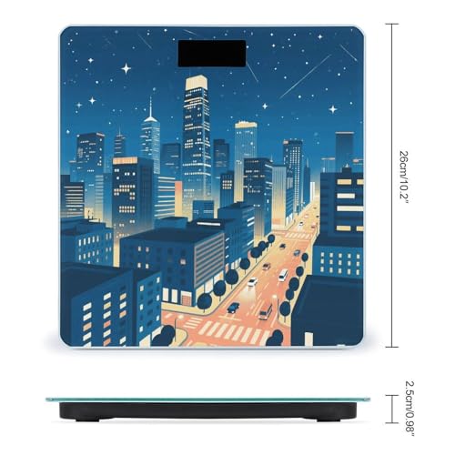 Báscula digital para baño con pantalla LCD y vidrio templado miniatura 2