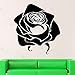 Produktbild 47x43cm, Visuelle Aufkleber, Schwarze Rose Blumenbeet Wandbilder Vinyl Gedruckt Wand Schlafzimmer Slang Aufkleber Küche Paste Dekorative Aufkleber Hängen Moderne Vinyl Kunstwerk