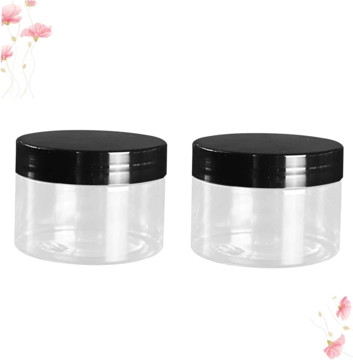 8pcs Mini Facial Mask Cream Bottle Makeup Container Case for Travel Cosmetic Storage Box Small Round Bottle Plastic Packaging