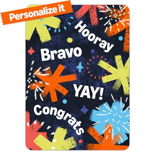 Amazon Custom eGreetings - Dazzling Fireworks - Customize Your Design, Personalize Your Text, Upload Photo/Logo (Digital Delivery) - Celebration