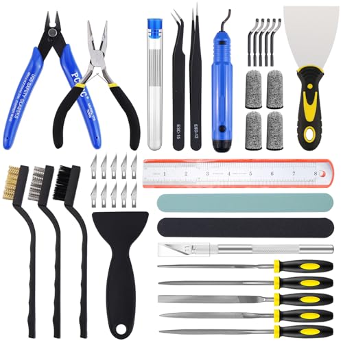 Auziya 50 Pcs 3D Printer Tool Kit, 3D Printer Accessories