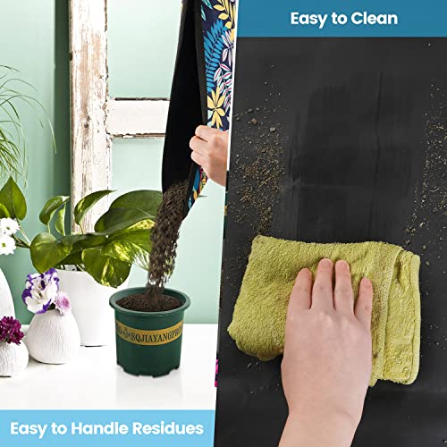 Image of 3PCS 29.5 inch x 29.5 inch Repotting mat for House Plant Care and Dirt Spill Control Portable Potting Tray