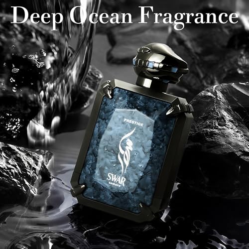 Image of SWAR SEDUIRE Cologne for Men | Warm Spicy Gourmand Eau de Parfum | 100ml Long Lasting Perfume with Cinnamon, Oud, Vanilla & Leather | Rich Seductive Scent