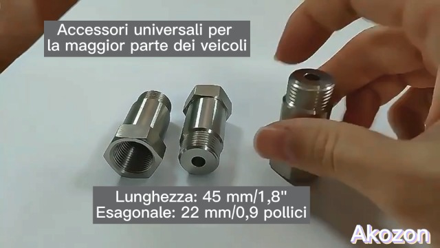 Distanziatori Sensore Ossigeno 2 Pezzi - M18x1.5, 45 Mm, Ferro, Universale Per Auto, Elimina Spia Motore - Foto 9
