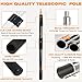 28FT Reach Telescopic Extension Pole, 5-20FT Multi-Purpose Extendable Pole with Universal Twist-on Metal Tip, Lightweight Sturdy Aluminum Paint Roller Extension Pole for Painting, Dusting and Cleaning