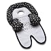 Boppy Organic Fabric Head and Neck Support, Adventure, Black and White