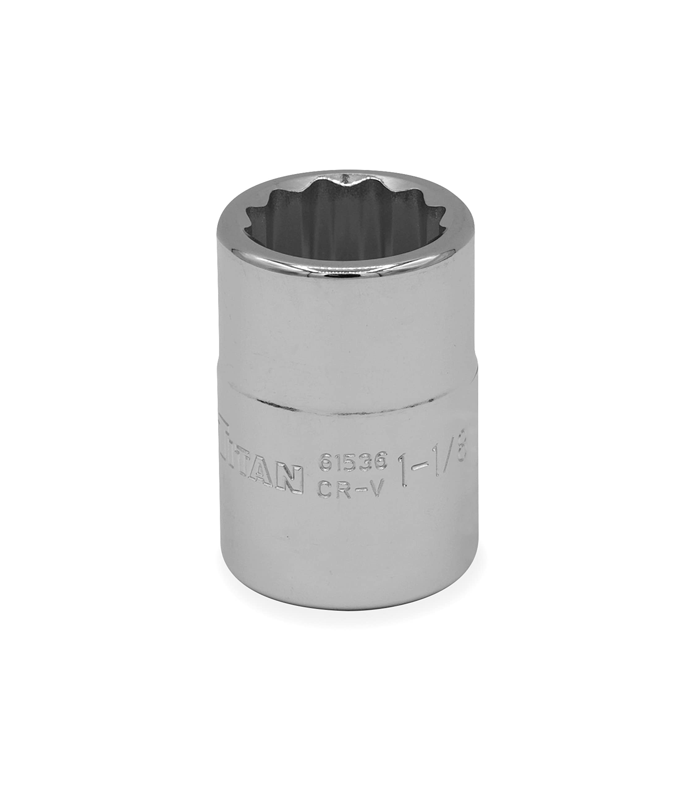 Douille SAE 12 pans Titan 61536 de 1 pouce par 1.5 pouce pour outillage mécanique heavy duty