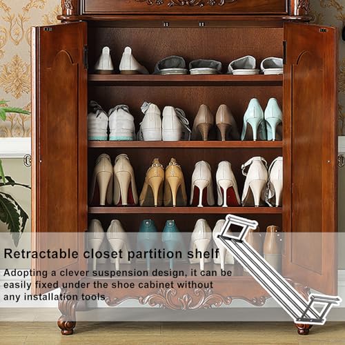 Meuble à chaussures extensible et compact en métal pour l'entrée - 6