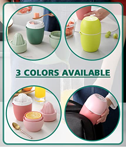 Snowpea Manuel Juicer Lemon Squeezer Orange Citrus Lime Juicer Hand Press For Different Fruits (Pink) #TOP5