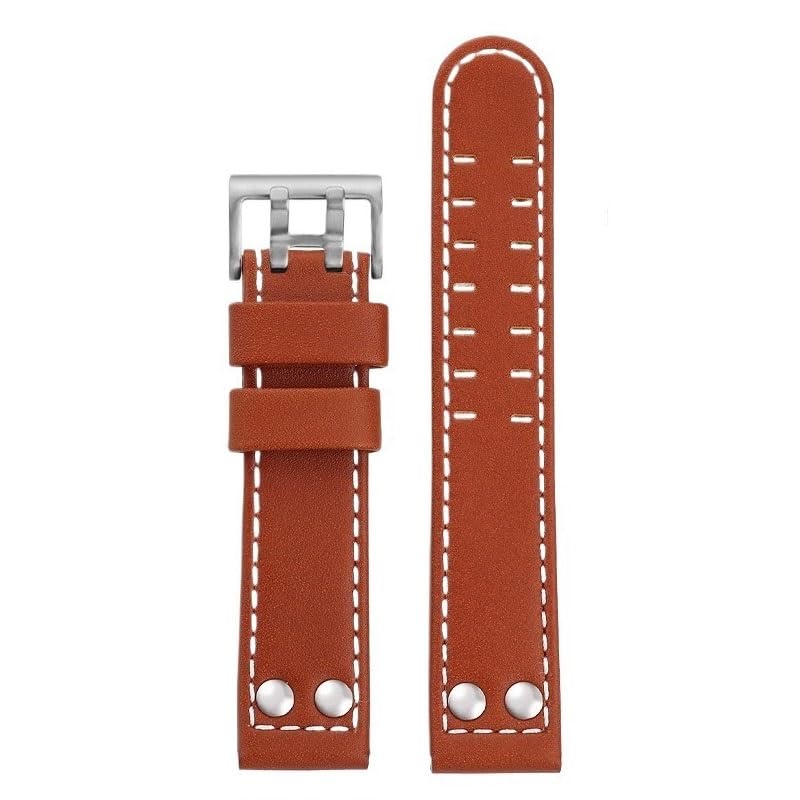 Bracelet montre cuir 22mm Kaki AIR H77696793 H616533 montre homme