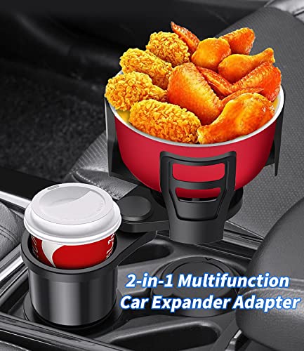 2-In-1 Multifunction Car Drink Expander Adapter, All Purpose Car Cup Holder Expander With Adjustable, Solar Grass Cup Holder Expander For Most Cars (Cup Holder 2-In-1) #TOP2