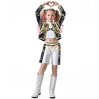 VBLEVIAR Golden Stage Clothing Set Fancy Outfits Performace Clothing
