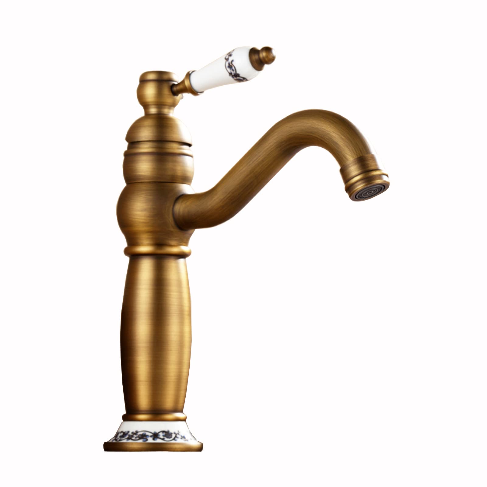 Robinet de salle de bain au charme d'antan laiton antique rose pour un intérieur doux